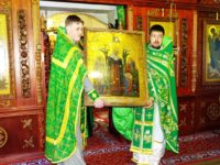 10 июня 2017 года, в день отдания праздника Пятидесятницы, в Покровском кафедральном храме была совершена Божественная литургия