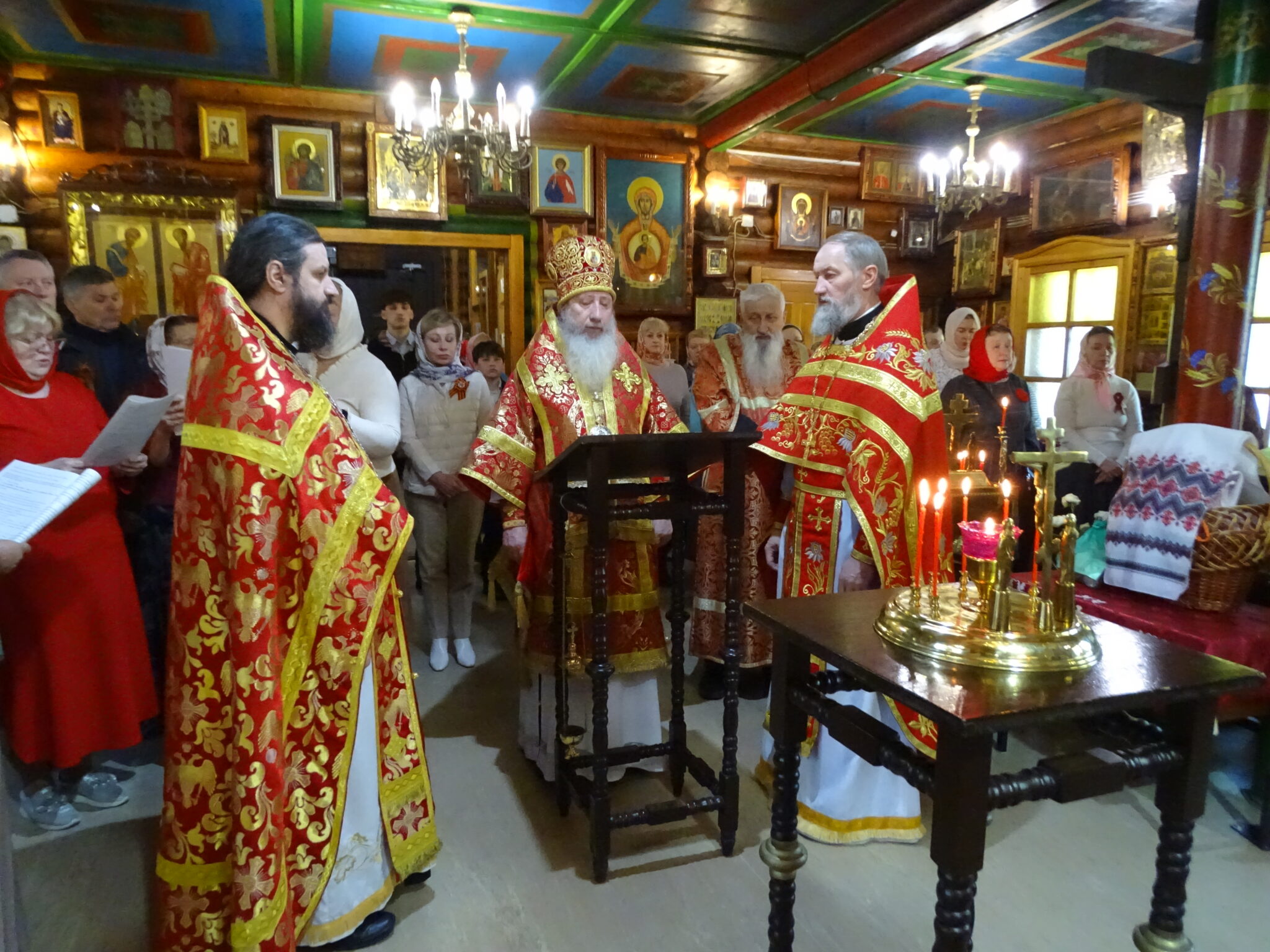 Епископ Борис совершил благодарственный молебен Господу Богу за дарование победы в Великой Отечественной войне